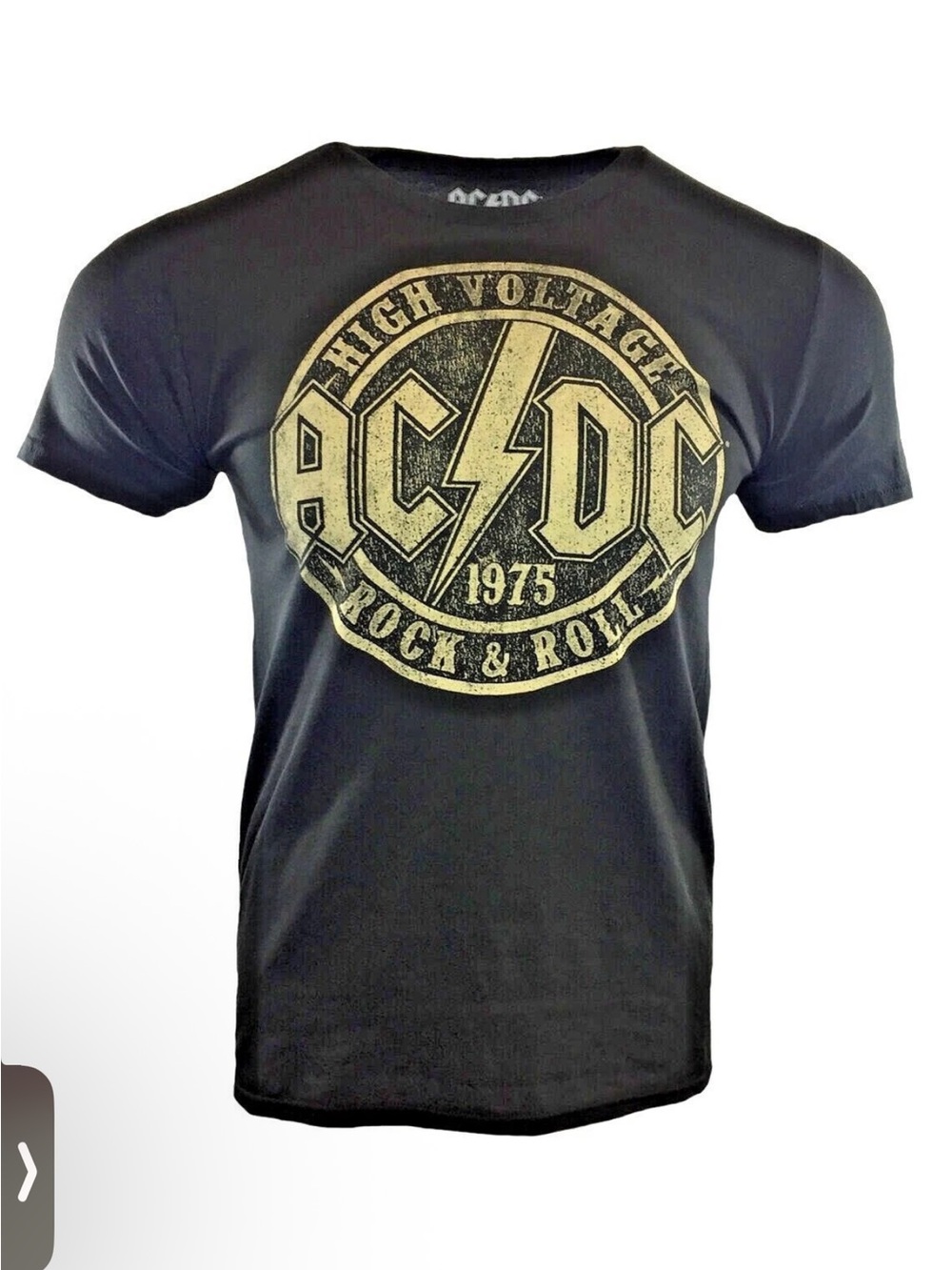 New AC/DC Black High Voltage Graphic Tee